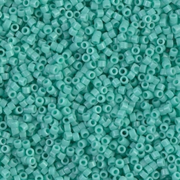 Seed beads, Delica 11/0, duracoat eucalyptus, 7,5 gram. DB2131V
